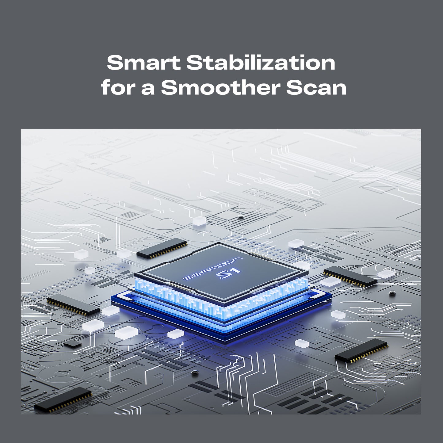 Creality Sermoon P1 3D Scanner with Built-in PC, Wireless Professional CAD/Reverse Engineering to 3D Printing & Art Design, 0.02mm Accuracy, 100FPS Blue Laser Scanning with WiFi 7