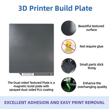 Aorita3d AFP sheet(Not PEI) Build Plate 185x185mm*2 piece+257*257mm*2pieces total 3 pieces For FDM 3D Printer