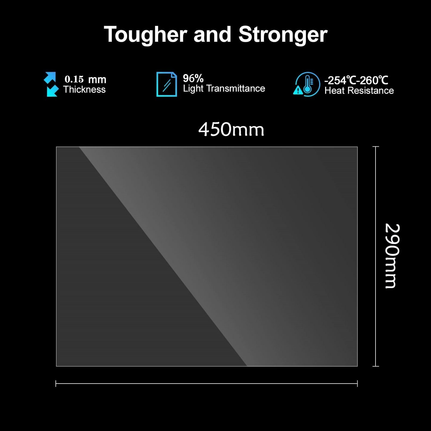 FEP Film 450*290*0.15mm(5pcs)