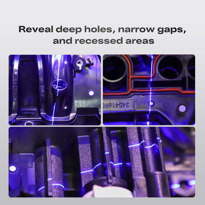 Creality 3D Scanner Sermoon S1 for Engineering Projects.,1+7+34 Blue Laser Handheld Scanner with Metrology-Grade 0.02mm Accuracy,Anti-Shake Tracking,Up to 90FPS Scanning Speed