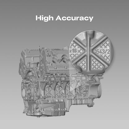 Creality 3D Scanner Sermoon S1 for Engineering Projects.,1+7+34 Blue Laser Handheld Scanner with Metrology-Grade 0.02mm Accuracy,Anti-Shake Tracking,Up to 90FPS Scanning Speed